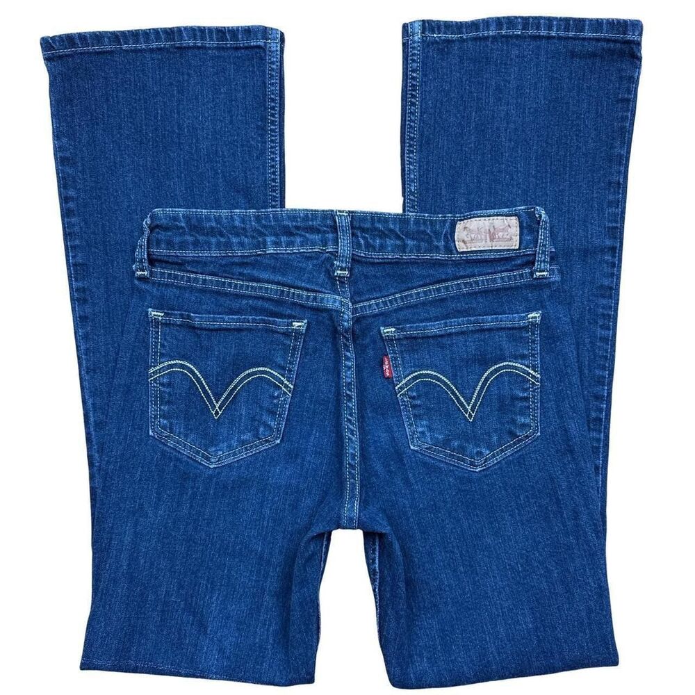 Levi-s Women's Blue and Navy Jeans